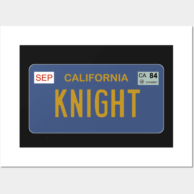 Knight Rider license plate Wall Art by udezigns